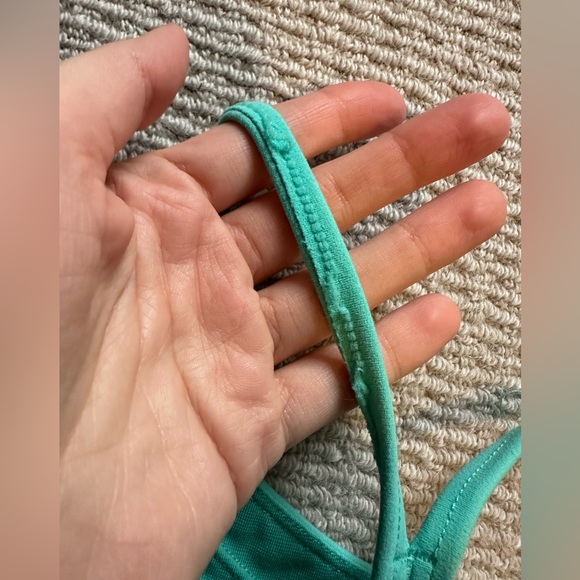 Stori Teal Blue Legging, Biker Shorts, and Crop Top Set - Picture 10 of 13